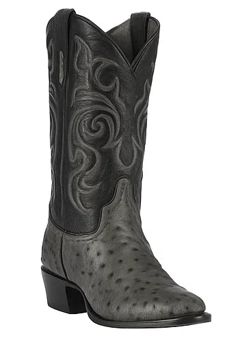 Botas de Avestruz Original Punta Redonda LAB-650309