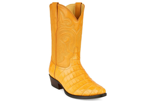 Botas de Cocodrilo - Caiman Cola Horma Puntal- A