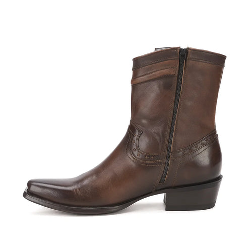 Botas de Cuero Pull Up Corta Horma Dubai LAB-479B3816