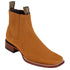 Botines Charros de Gamuza Punta Cuadrada Color Shedron LAB-82B6350