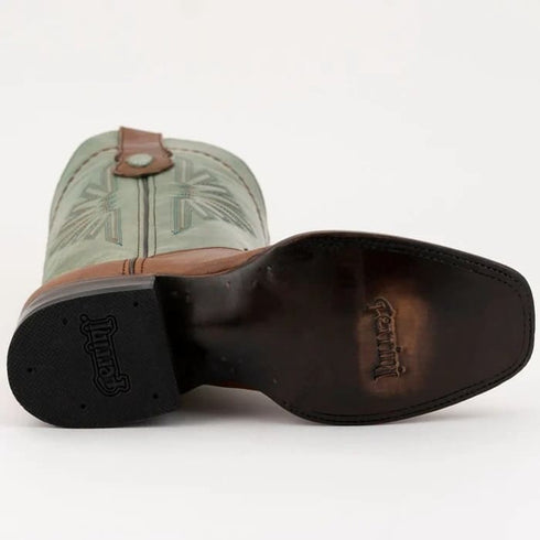 Ferinni Boot - Mens Dress Cowboy Boot - Ferrini Men's Santa Fe Leather Boots Handcrafted - Brandy