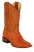 Men's Los Altos Ostrich Skin Wide Square Toe Boots - B