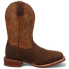 Dan Post Men's Bridgestone Chocolate & Tan Square Toe Western Boots