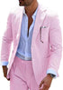 Men's 2pc Summer Seersucker Modern Fit  Navy Suit