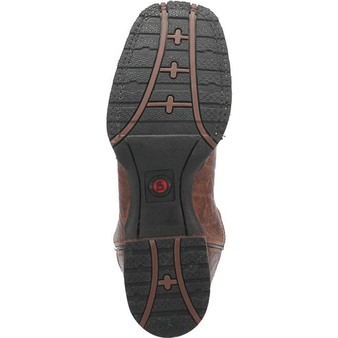 Laredo Broken Bow Rust Broad Square Toe Boots for Men