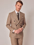 Mens Linen Suit For Beach Wedding - Summer Suit in Brown