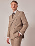 Mens Linen Suit For Beach Wedding - Summer Suit in Brown