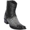 Los Altos Boots - Mens Dress Cowboy Boot - Low Priced Ankle Caiman Tail Boots- in Grey