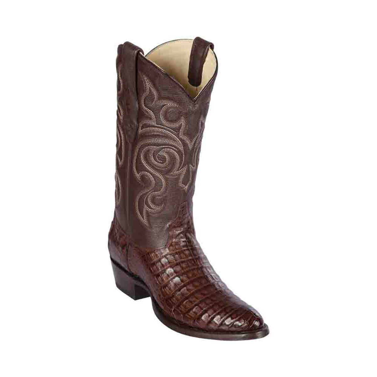 Los Altos Belly Round Toe Gray Caiman Boots main image 1