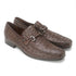 Los Altos Brown Genuine Full Quill Ostrich Slip-On Loafers