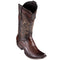 Los Altos Boots - Mens Dress Cowboy Boot - Low Priced Brown Ostrich Leg Boots- in Brown