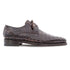 Golfo Derby Brown Plain Toe Crocodile Shoes By Mezlan Made In Spain Brand