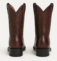 Brown Semi Square Toe Mens Western Boots