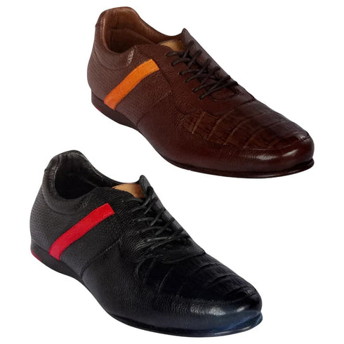 Lombardy Caiman Belly & Calfskin Sneakers