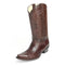 Los Altos Brown Snip Toe Genuine Ostrich