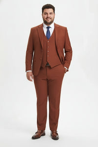 Brown Three-Piece Suit – Slim Fit