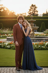 Brown Three-Piece Suit – Slim Fit