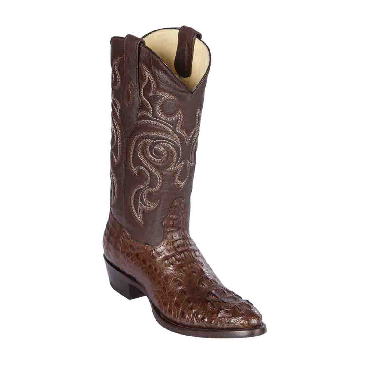 Los Altos Men's Round Toe Leather Short Boots - Brown main image 0