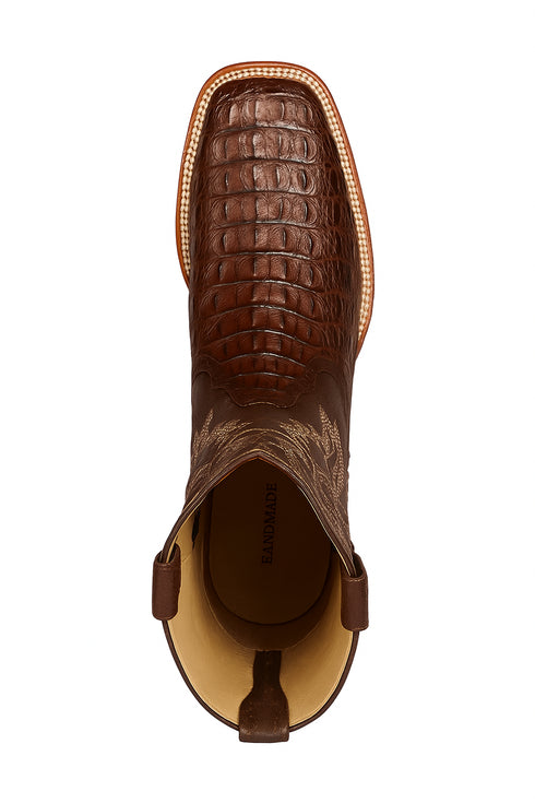 Botas Cuadrada de Cocodrilo Caiman Lomo