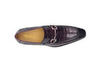 Carrucci Buckle Loafer w Gator Embossed Leather
