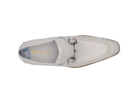Carrucci Buckle Loafer w Gator Embossed Leather