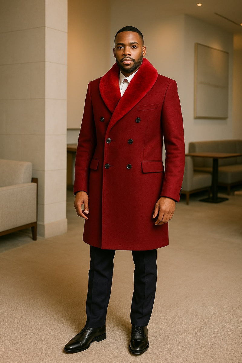 Statement Burgundy Overcoat