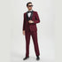 Stacy Adams 3pc Tuxedo Shawl Lapel, Burgundy Red