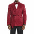 Knot Side Textured Paisley 2pc Tuxedo, Burgundy