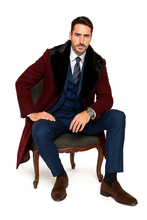 Burgundy Overcoat