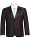 Mens Burgundy Prom Tuxedo - Maroon Wedding Dinner Two Button Suit