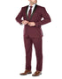 Mens Burgundy Prom Tuxedo - Maroon Wedding Dinner Traditional Suit