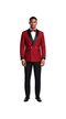 Men's Red Double Breasted Shawl Lapel Tuxedo for Wedding & Prom