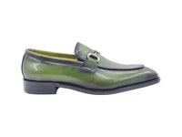 Carrucci Burnished Calfskin Horsebit Loafer