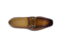 Carrucci Burnished Calfskin Horsebit Loafer