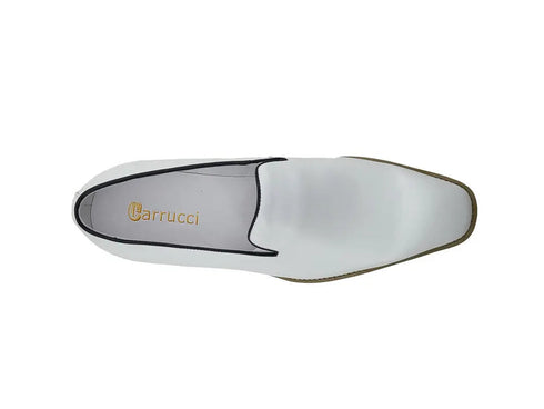 Burnished Wholecut Loafer Lightweight Sole White