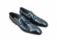 Burnished Wholecut Tassel Loafer Carrucci
