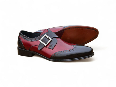 Burnished Wingtip Monk Strap KS099-710