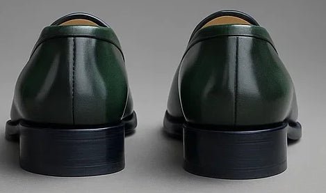 Burnished Calfskin Horsebit Loafer