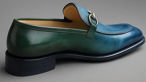 Burnished Calfskin Horsebit Loafer
