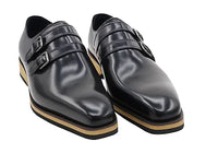 Carrucci Burnished Double Monk Whole Cut Shoe