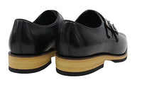 Carrucci Burnished Double Monk Whole Cut Shoe