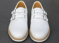 Carrucci Burnished Double Monk Whole Cut Shoe