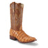 Los Altos Brown Glossy Pirarucu Square Toe Boots