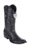 Wild West Botas de Pata de Avestruz Horma Dubai Toe Black