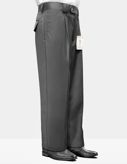 Statement Clothing | Solid Color Wide Charcoal Leg Pants