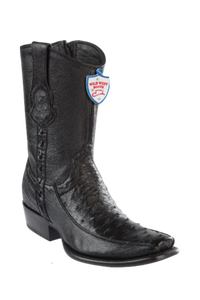 Wild West Botas de Avestruz Horma Dubai Toe Black