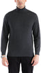 MENS CHARCOAL PULLOVER TURTLENECK SWEATER