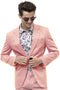 Men's Modern Fit Casual Summer Chino Blazer in Pink