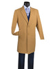 Wool & Cashmere Regular Fit Top Coat 38" Long in Camel