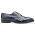 Belvedere Onesto Men's Navy Genuine Ostrich And Crocodile Oxfords